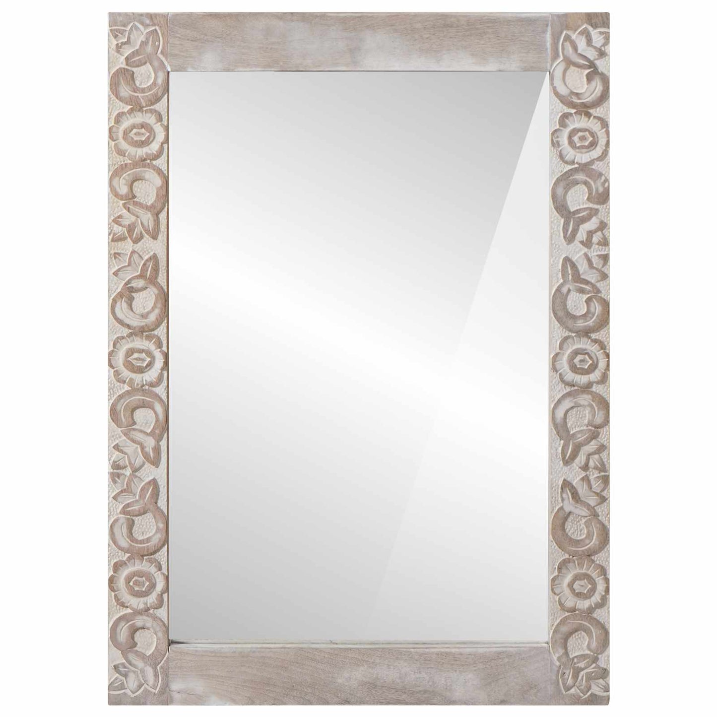 Specchio da bagno Rettangolare Bianco 70 x 50 x 2,5 cm