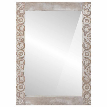 Specchio da bagno Rettangolare Bianco 70 x 50 x 2,5 cm