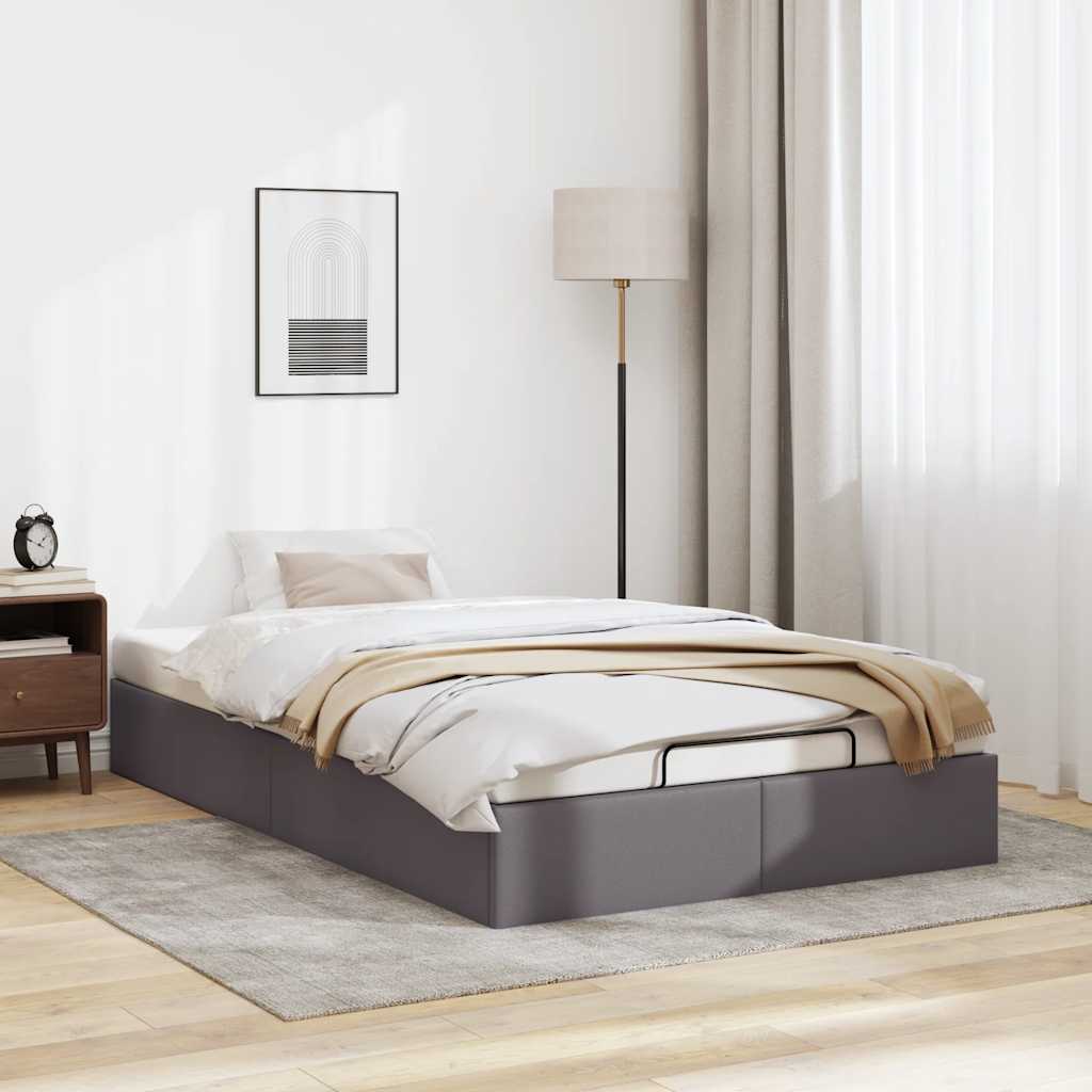 Struttura Letto Pouf senza Materasso 120x190 cm Similpelle