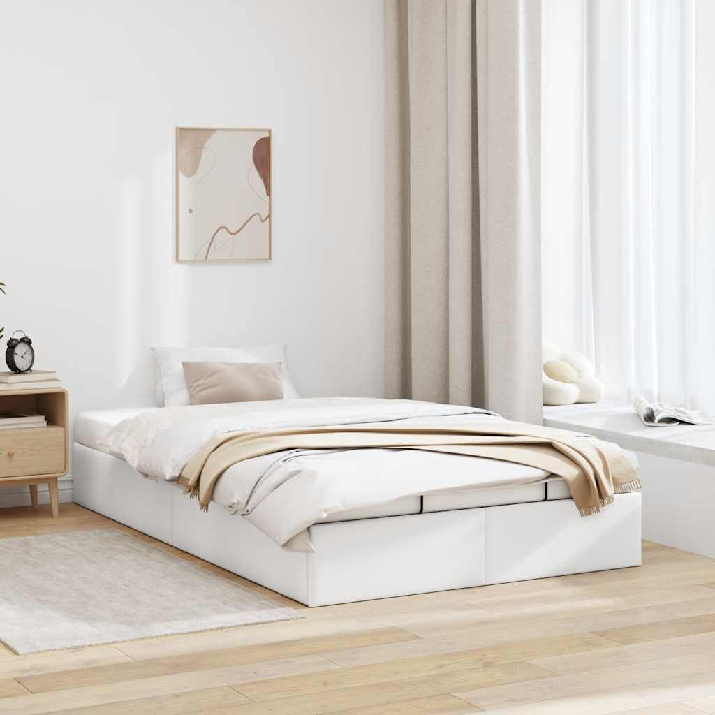 Struttura Letto Pouf senza Materasso 120x200 cm Similpelle