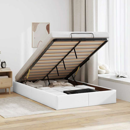 Struttura Letto Pouf senza Materasso 120x200 cm Similpelle