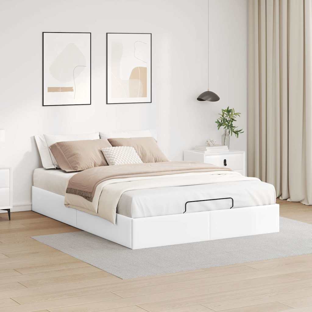 Struttura Letto Pouf senza Materasso 140x200 cm Similpelle