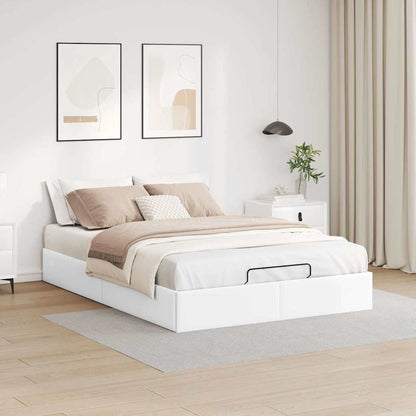 Struttura Letto Pouf senza Materasso 140x200 cm Similpelle