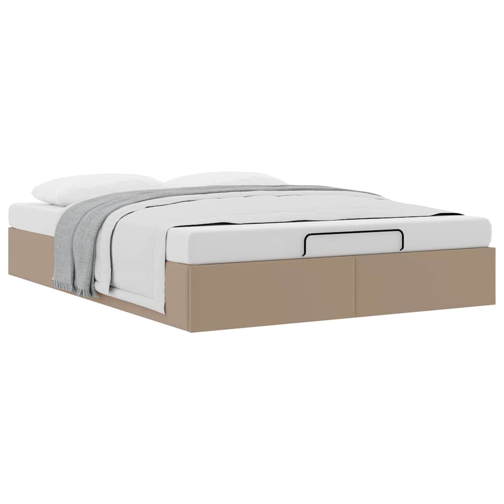Struttura Letto Pouf senza Materasso 140x200 cm Similpelle