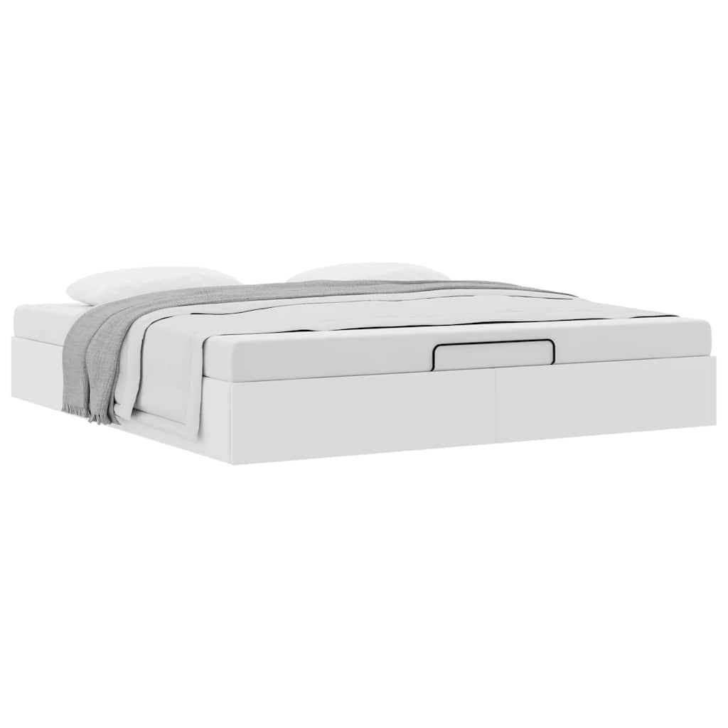 Struttura Letto Pouf senza Materasso 160x200 cm Similpelle