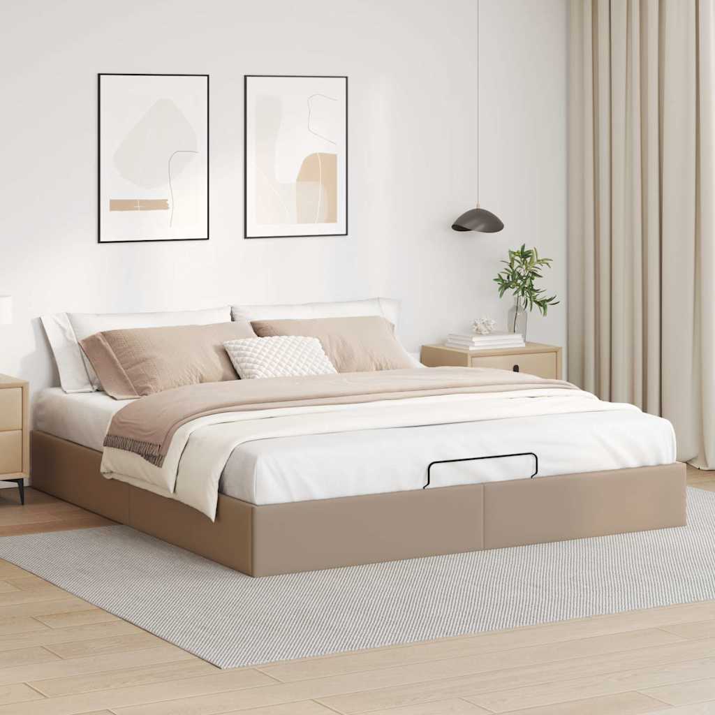 Struttura Letto Pouf senza Materasso 160x200 cm Similpelle