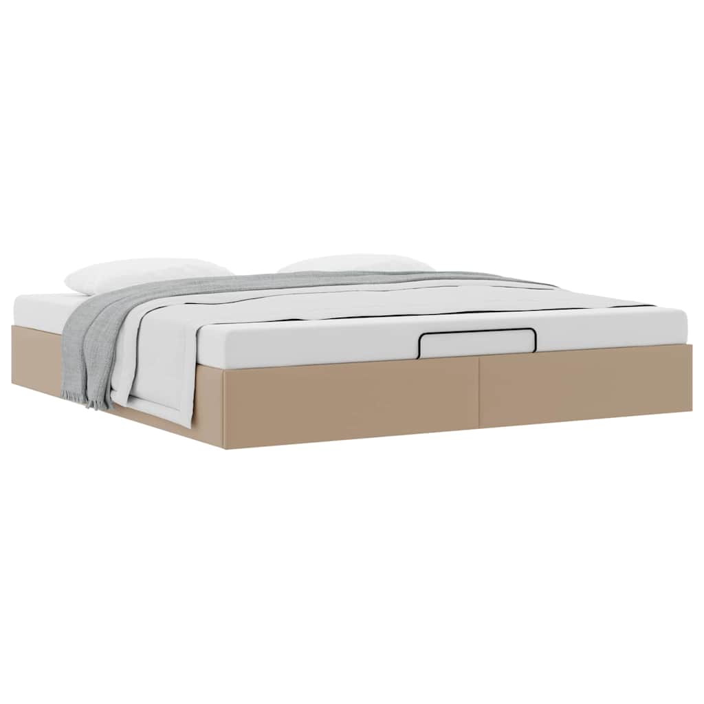 Struttura Letto Pouf senza Materasso 160x200 cm Similpelle