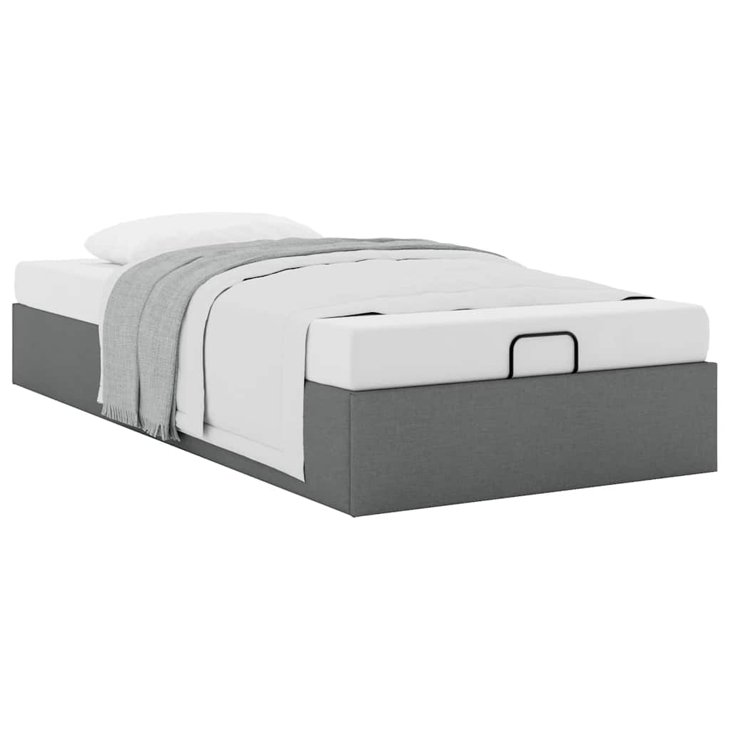 Struttura Letto Pouf senza Materasso 100x200 cm in Tessuto