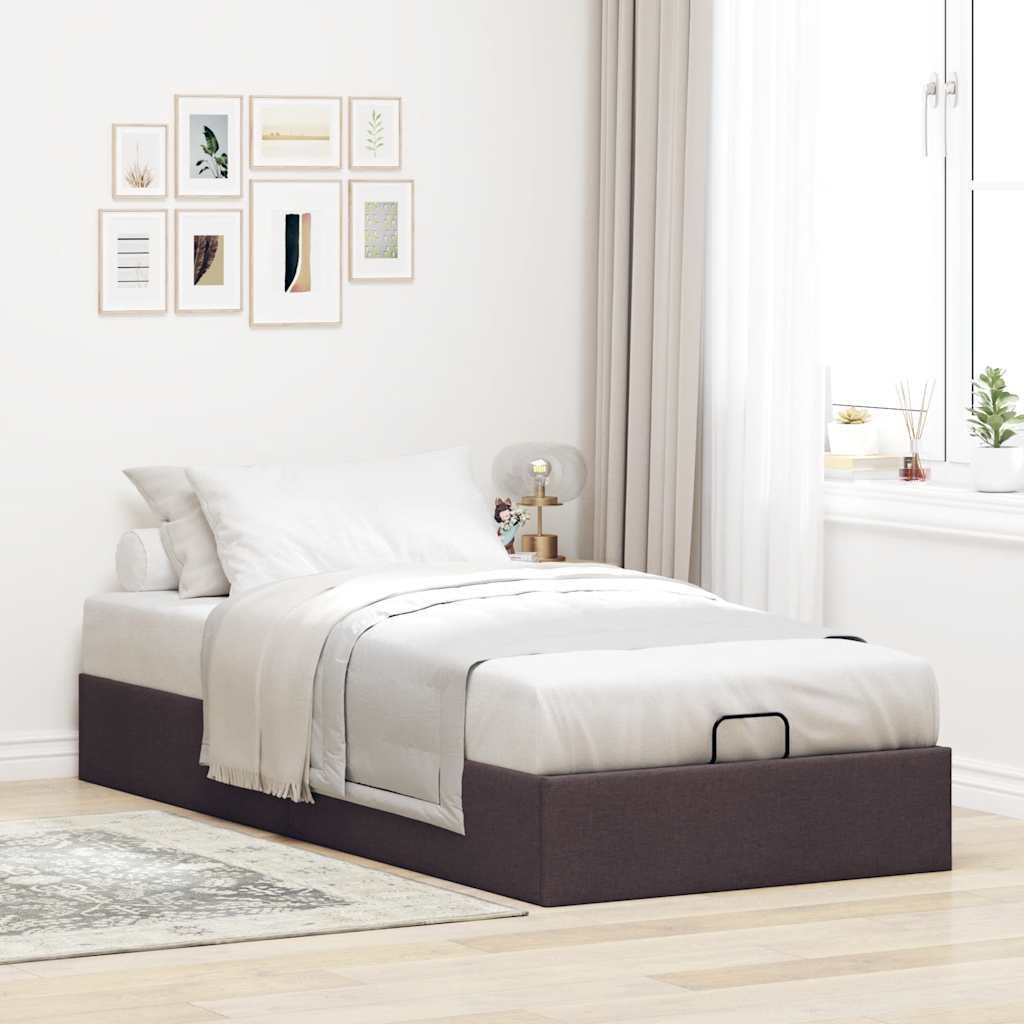 Struttura Letto Pouf senza Materasso 100x200 cm in Tessuto