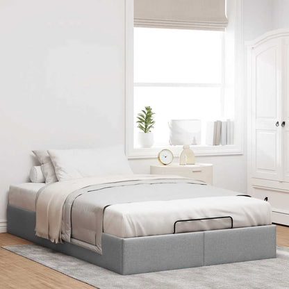 Struttura Letto Pouf senza Materasso 140x190 cm in Tessuto