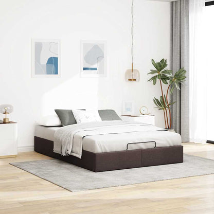 Struttura Letto Pouf senza Materasso 140x190 cm in Tessuto