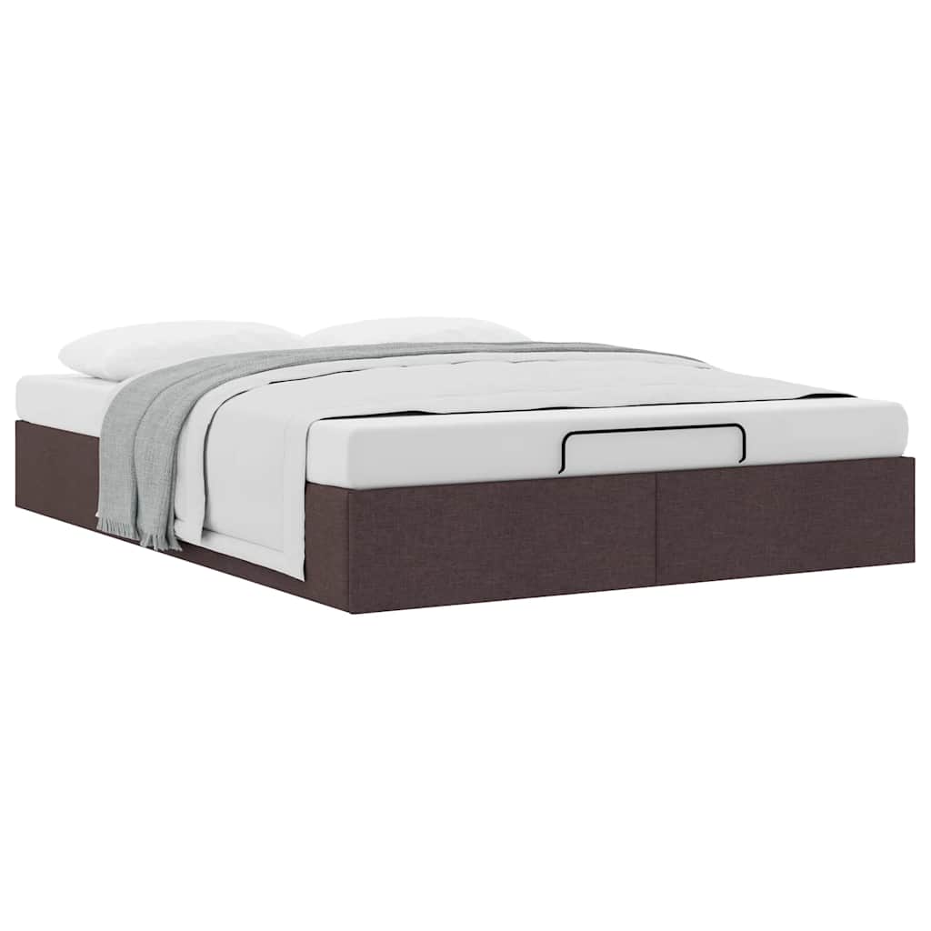 Struttura Letto Pouf senza Materasso 140x190 cm in Tessuto
