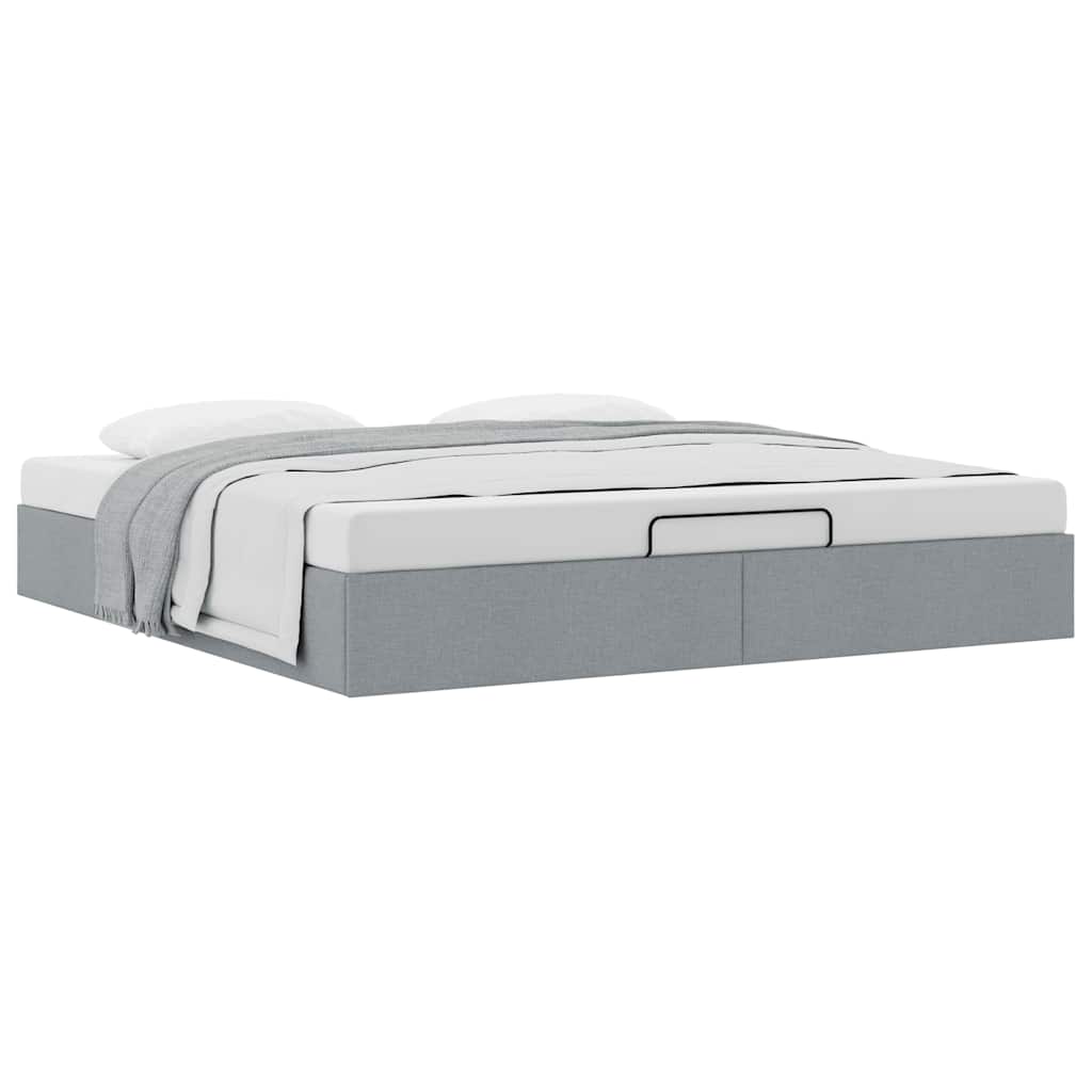 Struttura Letto Pouf senza Materasso 160x200 cm in Tessuto