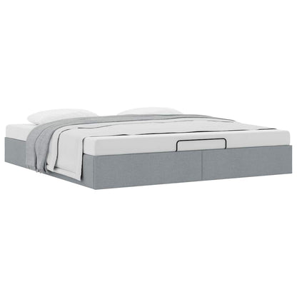 Struttura Letto Pouf senza Materasso 200x200 cm in Tessuto