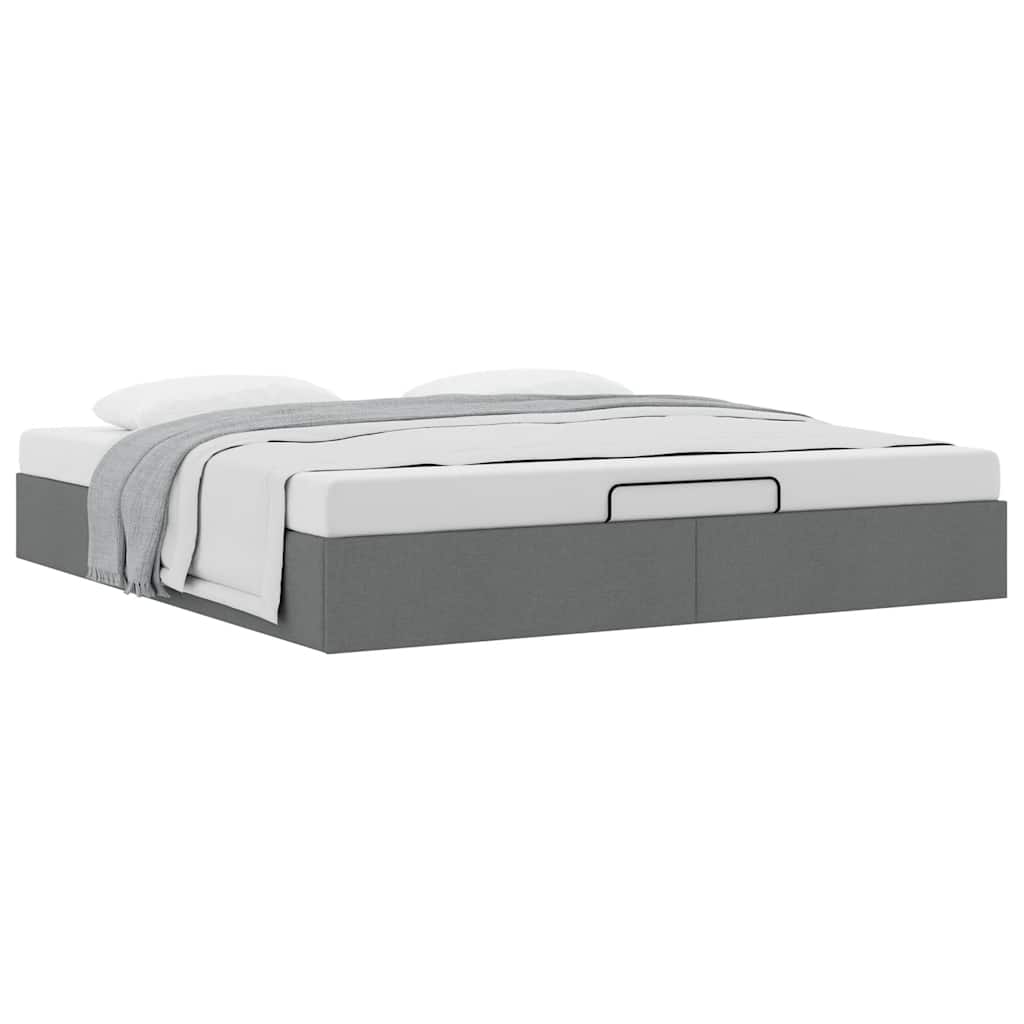 Struttura Letto Pouf senza Materasso 200x200 cm in Tessuto