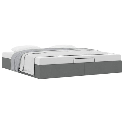 Struttura Letto Pouf senza Materasso 200x200 cm in Tessuto