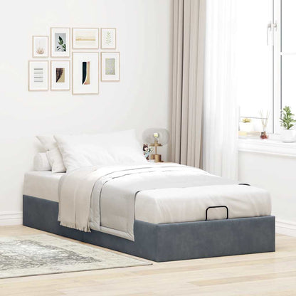 Struttura Letto Pouf Senza Materasso 80x200 cm Velluto