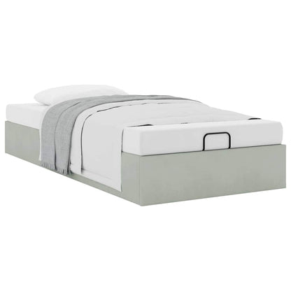 Struttura Letto Pouf Senza Materasso 90x200 cm Velluto