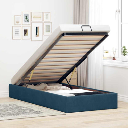 Struttura Letto Pouf Senza Materasso 90x200 cm Velluto