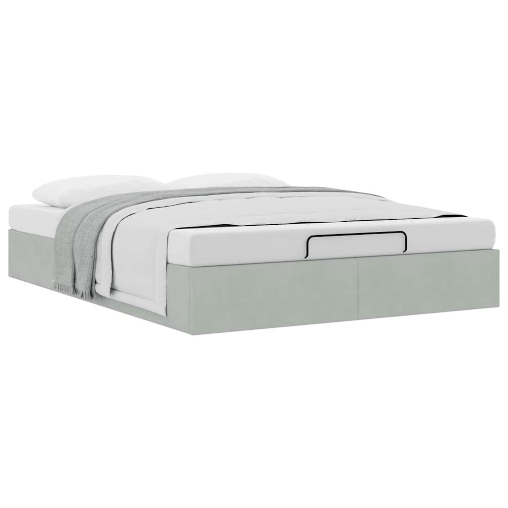 Struttura Letto Pouf Senza Materasso 140x190 cm Velluto