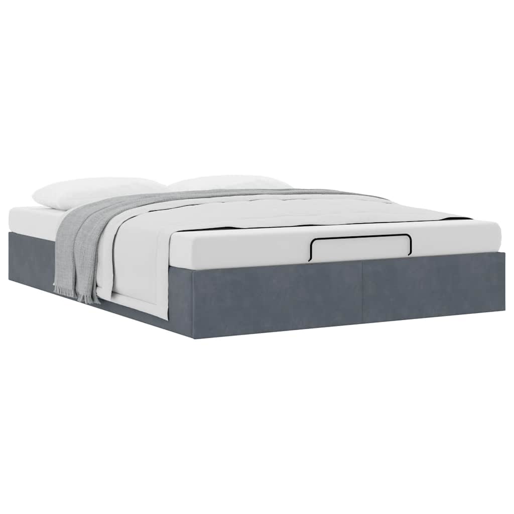 Struttura Letto Pouf Senza Materasso 140x190 cm Velluto
