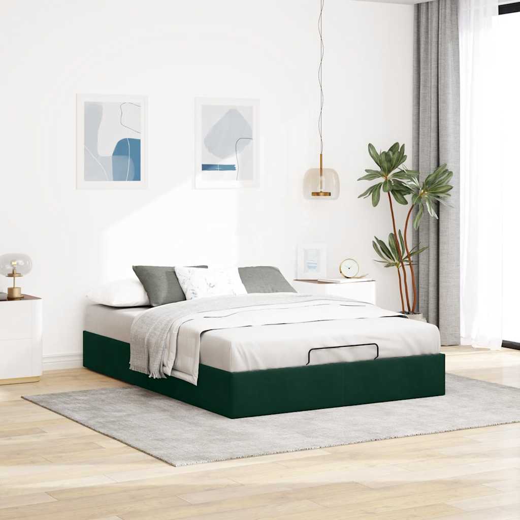 Struttura Letto Pouf senza Materasso 140x190 cm in Velluto