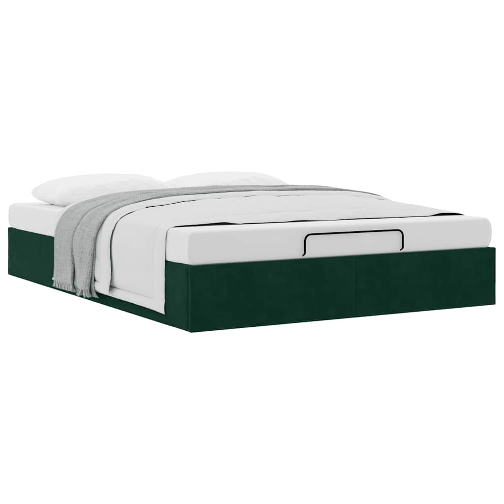 Struttura Letto Pouf senza Materasso 140x190 cm in Velluto