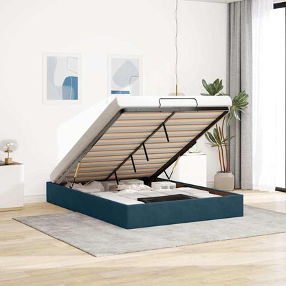 Struttura Letto Pouf senza Materasso 140x200 cm in Velluto
