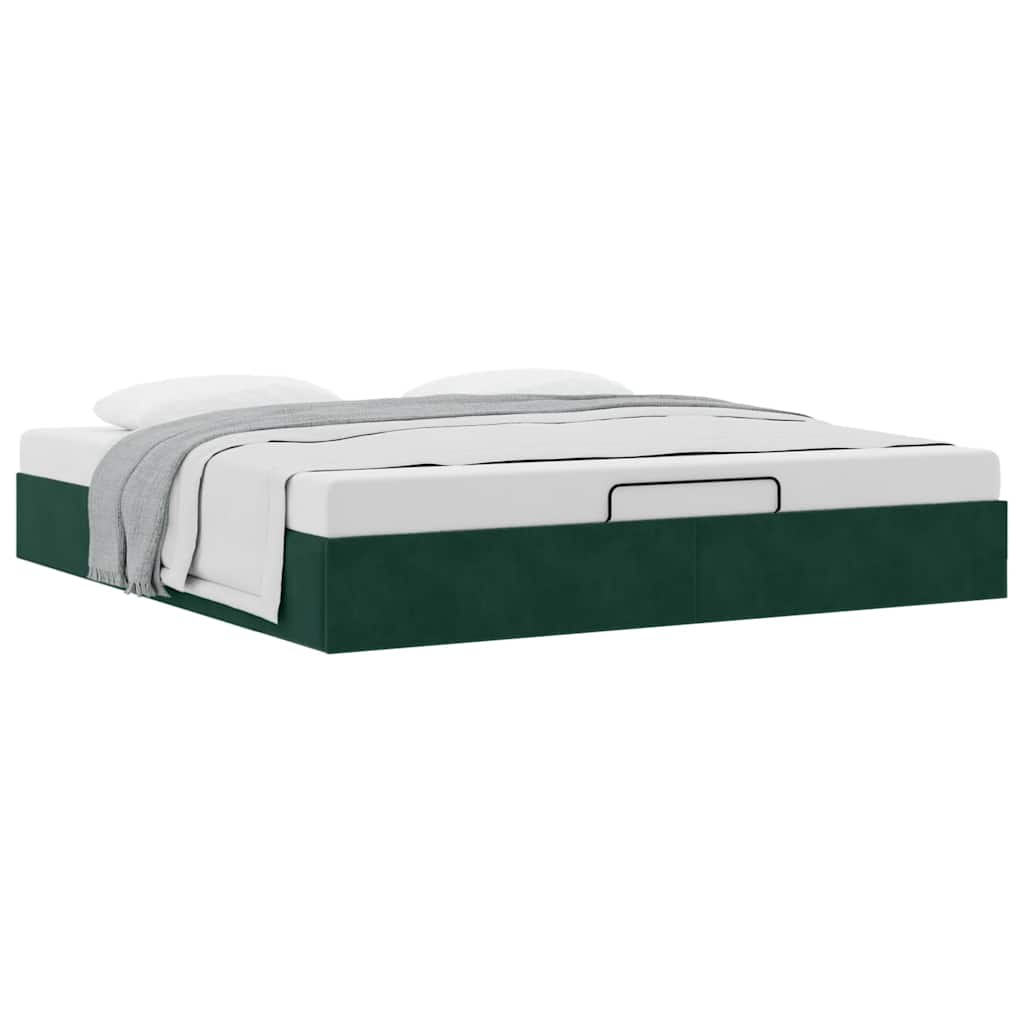Struttura Letto Pouf senza Materasso 200x200 cm in Velluto