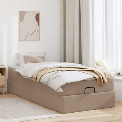 Struttura Letto Pouf con Materasso 80x200 cm Similpelle