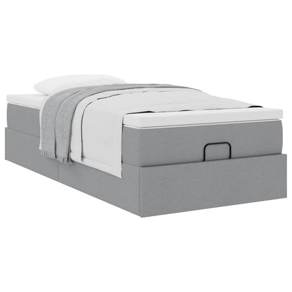 Struttura Letto Pouf con Materasso 80x200 cm in Tessuto