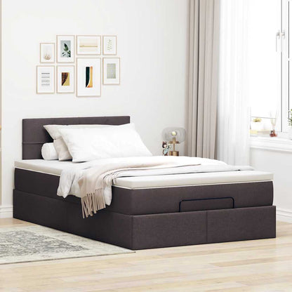Struttura Letto Pouf con Materasso 80x200 cm in Tessuto