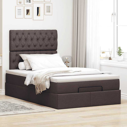 Struttura Letto Pouf con Materasso 120x200 cm in Tessuto