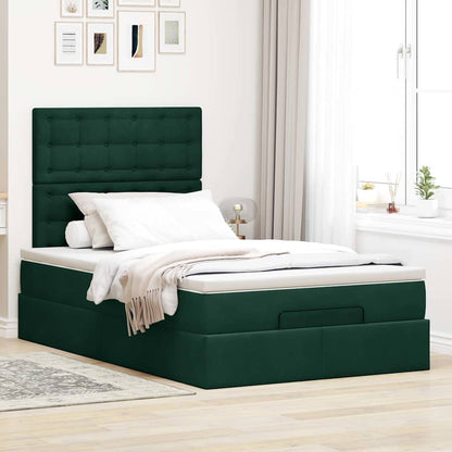 Struttura Letto Pouf con Materassi 120x190 cm Velluto