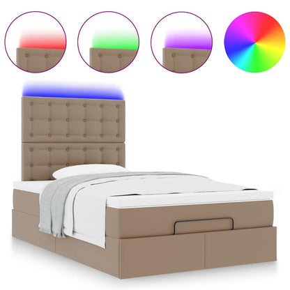 Struttura Letto Pouf con Materasso 120x200 cm Similpelle