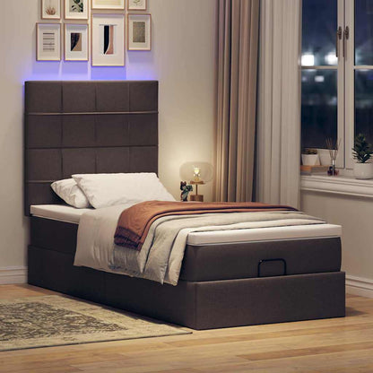 Struttura Letto Pouf con Materasso 80x200 cm in Tessuto
