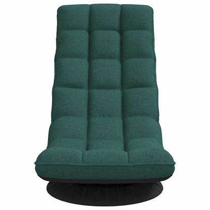 Sedia da Terra Girevole Verde Scuro 70x51x79 cm in Tessuto