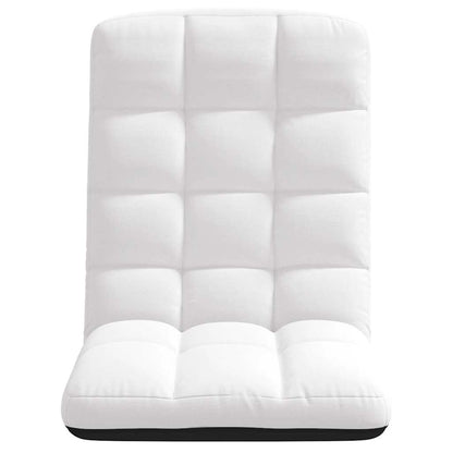 Sedia da Terra Pieghevole Bianco 71x51x62 cm in Tessuto