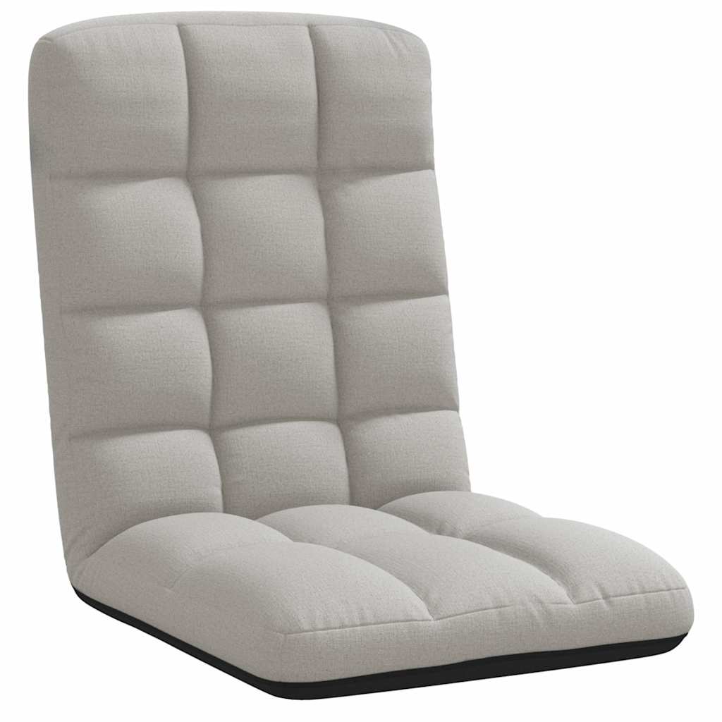 Sedia da Terra Pieghevole Grigio Nuvola 71x51x62 cm in Tessuto