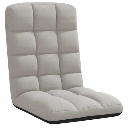 Sedia da Terra Pieghevole Grigio Nuvola 71x51x62 cm in Tessuto