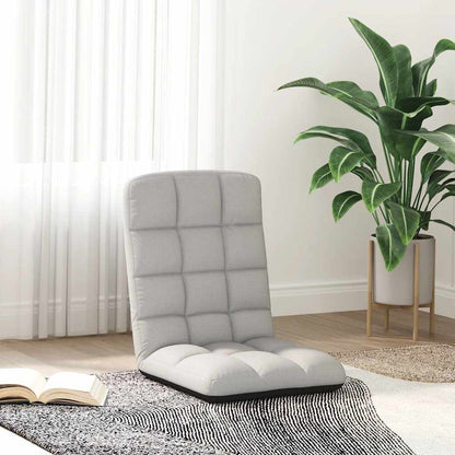 Sedia da Terra Pieghevole Grigio Nuvola 71x51x62 cm in Tessuto