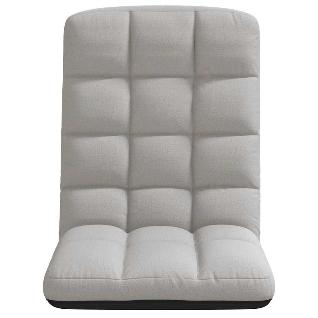 Sedia da Terra Pieghevole Grigio Nuvola 71x51x62 cm in Tessuto