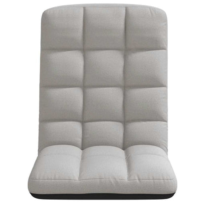 Sedia da Terra Pieghevole Grigio Nuvola 71x51x62 cm in Tessuto