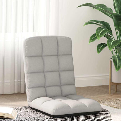 Sedia da Terra Pieghevole Grigio Nuvola 71x51x62 cm in Tessuto