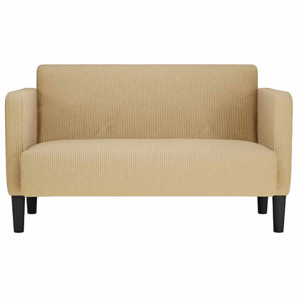 Divano Divanetto Verde Chiaro Grigio 109 cm Tessuto a Coste