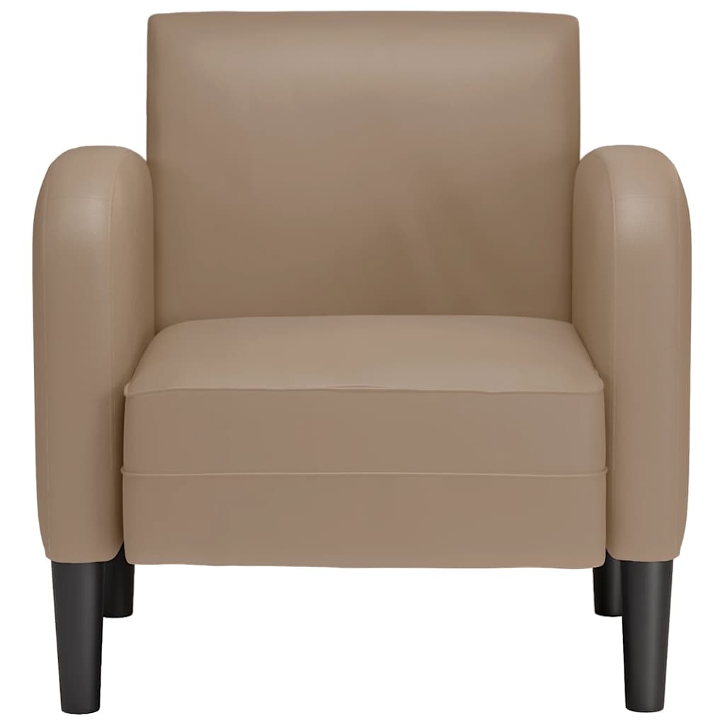 Divano Sedia con Braccioli Cappuccino 54 cm in Similpelle