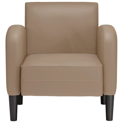 Divano Sedia con Braccioli Cappuccino 54 cm in Similpelle