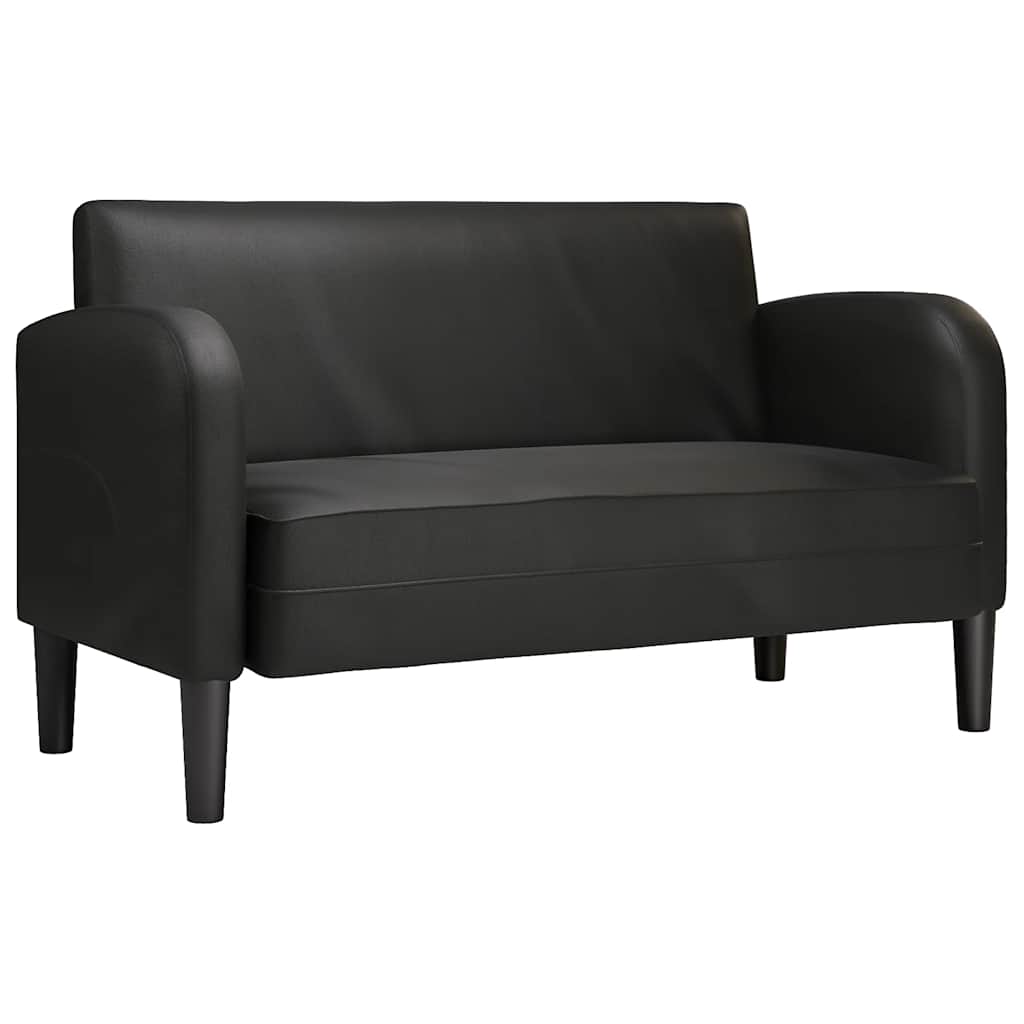 Divano Divanetto Nero 110 cm in Similpelle