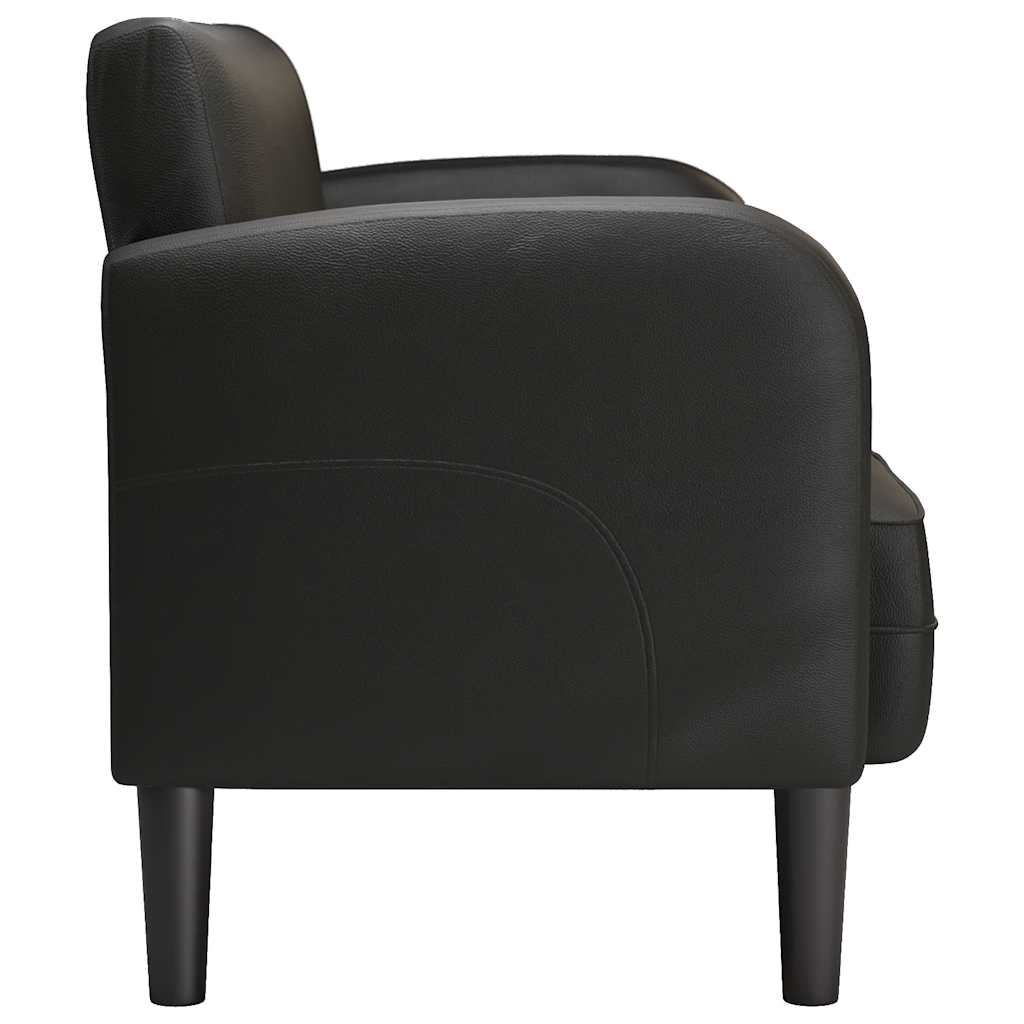 Divano Divanetto Nero 110 cm in Similpelle