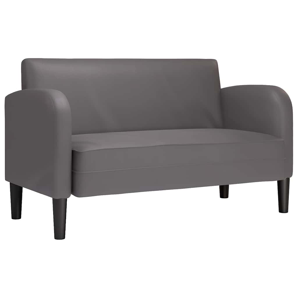 Divano Divanetto Grigio 110 cm in Similpelle